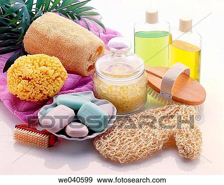 Stock Photo - Bath supplies. Fotosearch
