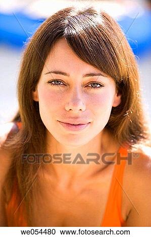 bathing-suit, brunette, beauty, attractive View Large Photo Image Stock Image - bathing-suit, brunette, beauty, attractive. Fotosearch