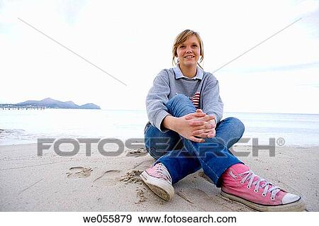 beach, calm, child View Large Photo Image Stock Photo - beach, calm, child. Fotosearch