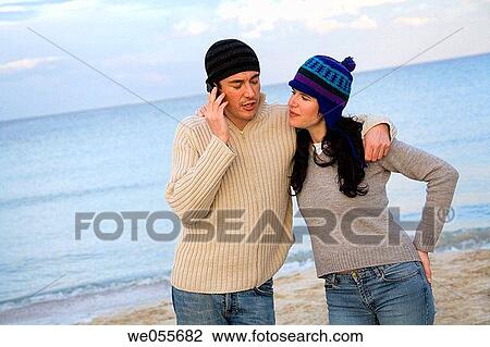 beach, cap, calling, autumn View Large Photo Image Stock Image - beach, cap, calling, autumn. Fotosearch