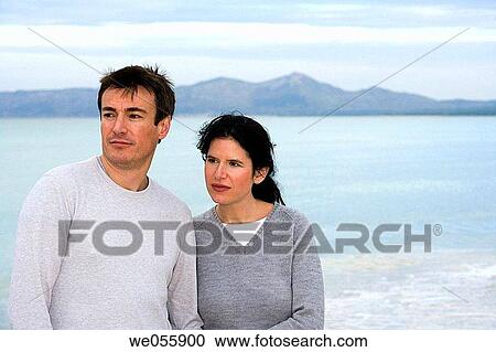 beach, cloudy, calm, autumn View Large Photo Image Stock Image - beach, cloudy, calm, autumn. Fotosearch