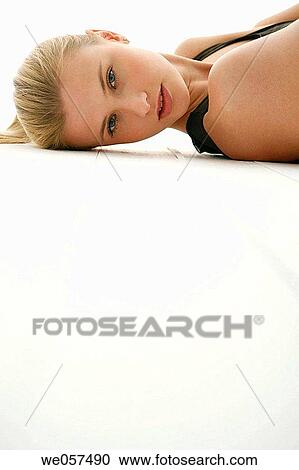 beauty, blond, blue eyes, carnality View Large Photo Image Stock Image - beauty, blond, blue eyes, carnality. Fotosearch