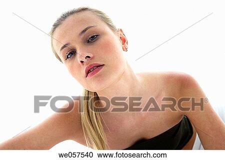 beauty, blond, blue eyes, carnality View Large Photo Image Stock Image - beauty, blond, blue eyes, carnality. Fotosearch