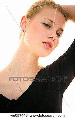 beauty, blue eyes, blond, attractive View Large Photo Image Stock Photograph - beauty, blue eyes, blond, attractive. Fotosearch
