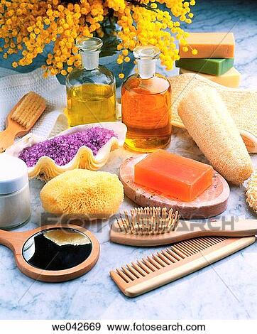 Beauty care products View Large Photo Image Stock Photo - Beauty care products. Fotosearch