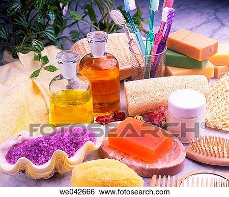 Beauty care products View Large Photo Image Stock Photograph - Beauty care products. Fotosearch