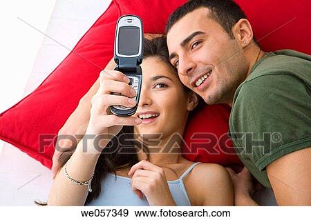 Best friend, cell phone, camera, amusement View Large Photo Image Stock Photo - Best friend, cell phone, camera, amusement. Fotosearch