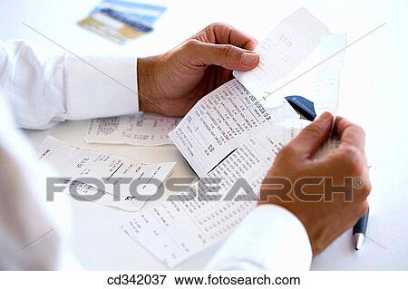 Stock Photo - bill, calculate, calculating, calculation. Fotosearch