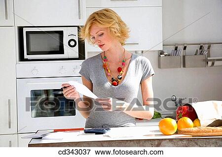 bill, check, calculator, at-home View Large Photo Image Stock Photo - bill, check, calculator, at-home. Fotosearch