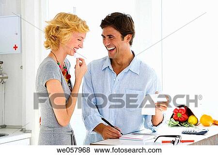 bill, checking, check, at-home View Large Photo Image Stock Photo - bill, checking, check, at-home. Fotosearch