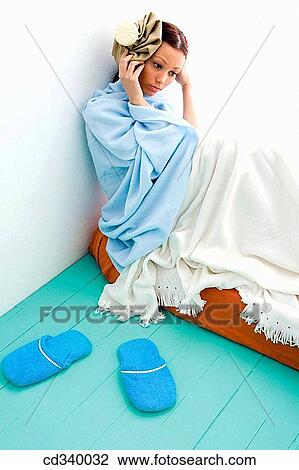 blanket, brunette, cold, coldness View Large Photo Image Stock Image - blanket, brunette, cold, coldness. Fotosearch