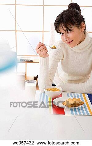 Stock Image - bowl, breakfast, cereals. Fotosearch