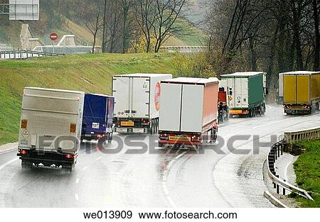 Stock Photo - Brake light, day, dangerous, danger, activity. Fotosearch