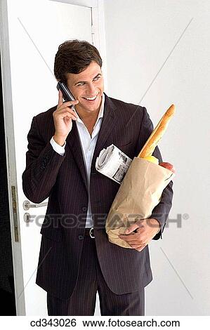 Stock Photograph - bread, carrying, carry, calling, at-home. Fotosearch