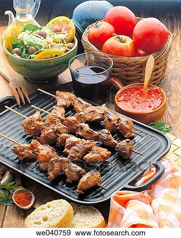 Stock Photo - Brochettes. Fotosearch