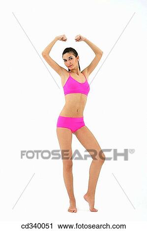 brunette, clipping path, Arms raised View Large Photo Image Stock Image - brunette, clipping path, Arms raised. Fotosearch