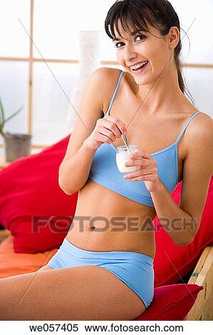 brunette, contemporary, Dairy produce View Large Photo Image Stock Photography - brunette, contemporary, Dairy produce. Fotosearch