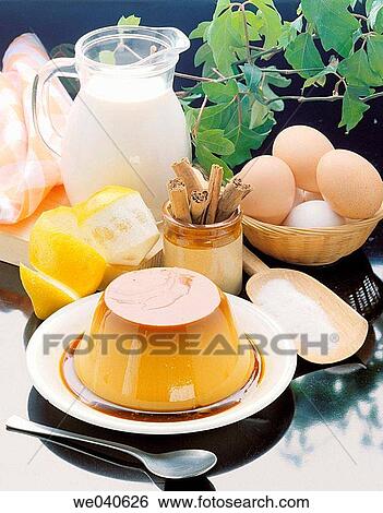 Caramel cream View Large Photo Image Stock Photograph - Caramel cream. Fotosearch
