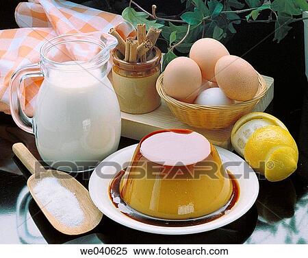 Caramel custard View Large Photo Image Stock Photography - Caramel custard. Fotosearch