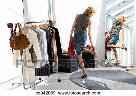 changing-room, choosing, choice, accessory View Large Photo Image Stock Photo - changing-room, choosing, choice, accessory. Fotosearch