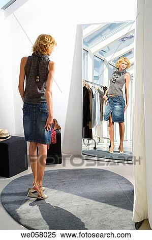Stock Photography - changing-room, Clothing store, conceit. Fotosearch