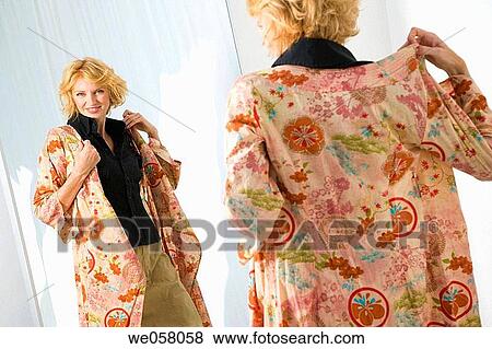 changing-room, Clothing store, contemporary View Large Photo Image Stock Photo - changing-room, Clothing store, contemporary. Fotosearch