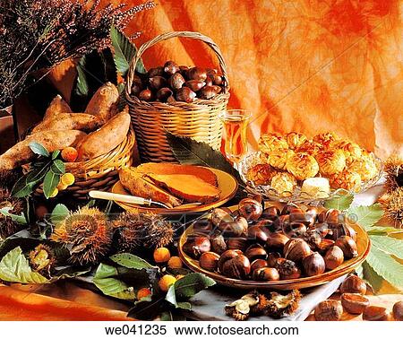 Chestnuts, sweet potatoes and? panellets? little cakes, traditional dessert of the All Saints holiday in Catalonia (Spain) View Large Photo Image Stock Photography - Chestnuts, sweet potatoes and? panellets? little cakes, traditional dessert of the All Saints holiday in Catalonia (Spain). Fotosearch