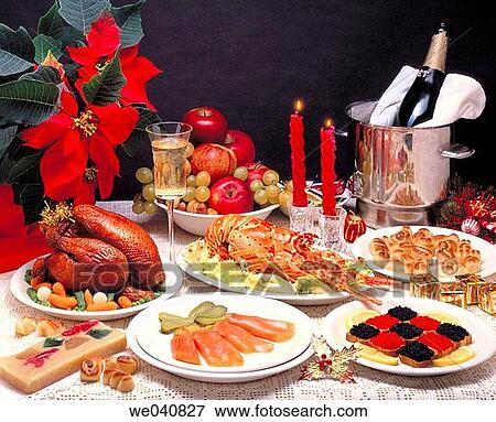 Stock Photo - Christmas food. Fotosearch