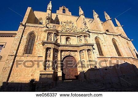 Church of Santa Maria la Mayor, Montblanc. Conca de Barbera, Tarragona province, Catalonia, Spain View Large Photo Image Stock Photo - Church of Santa Maria la Mayor, Montblanc. Conca de Barbera, Tarragona province, Catalonia, Spain. Fotosearch