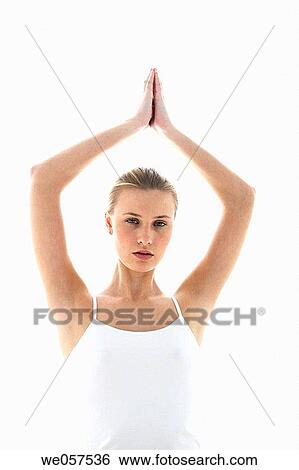 clipping path, concentrate, Arms raised View Large Photo Image Stock Photograph - clipping path, concentrate, Arms raised. Fotosearch