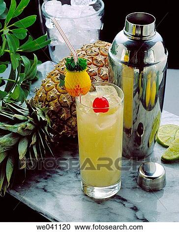 Coco Kiss non alcoholic cocktail View Large Photo Image Stock Image - Coco Kiss non alcoholic cocktail. Fotosearch