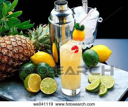 Coco Kiss non alcoholic cocktail View Large Photo Image Stock Photo - Coco Kiss non alcoholic cocktail. Fotosearch