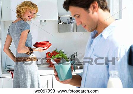 contemporary, couple, at-home View Large Photo Image Stock Image - contemporary, couple, at-home. Fotosearch