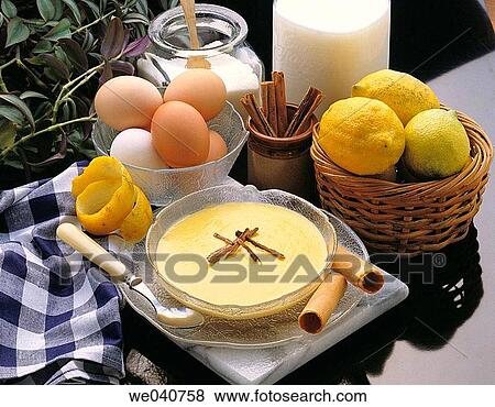 Custard View Large Photo Image Stock Photo - Custard. Fotosearch