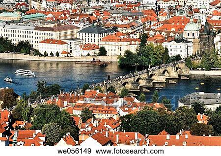 Czech Republic. Prague. Lesser Town (Mala Strana). Charles Bridge View Large Photo Image Stock Photo - Czech Republic. Prague. Lesser Town (Mala Strana). Charles Bridge. Fotosearch