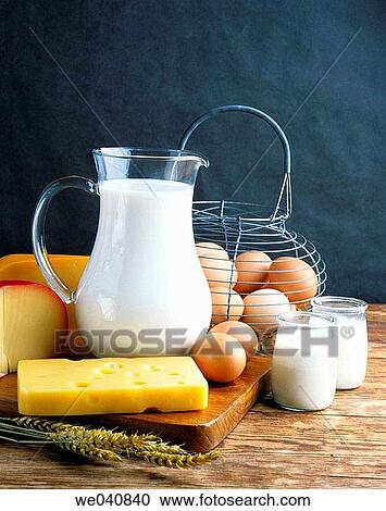 Dairy products View Large Photo Image Stock Image - Dairy products. Fotosearch