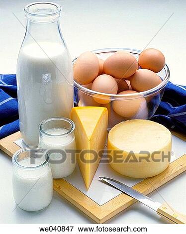 Dairy products View Large Photo Image Stock Photo - Dairy products. Fotosearch