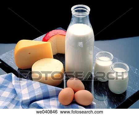 Stock Photograph - Dairy products. Fotosearch