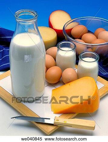 Stock Photography - Dairy products. Fotosearch