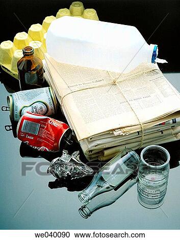 Domestic waste recycling View Large Photo Image Stock Image - Domestic waste recycling. Fotosearch