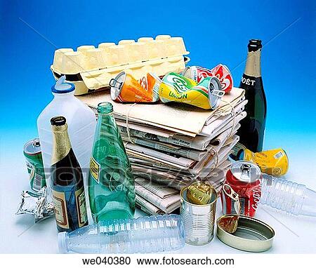 Domestic waste recycling View Large Photo Image Stock Image - Domestic waste recycling. Fotosearch