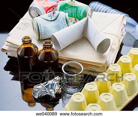 Domestic waste recycling View Large Photo Image Stock Photo - Domestic waste recycling. Fotosearch