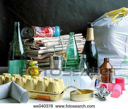 Domestic waste recycling View Large Photo Image Stock Photo - Domestic waste recycling. Fotosearch