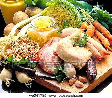 ? Escudella? traditional Catalan stew and? carn d? olla? (all the meat used in the stew) ingredients View Large Photo Image Stock Photography - ? Escudella? traditional Catalan stew and? carn d? olla? (all the meat used in the stew) ingredients. Fotosearch