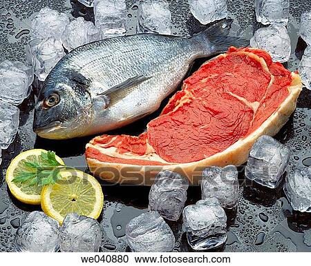 Fish and meat View Large Photo Image Stock Image - Fish and meat. Fotosearch