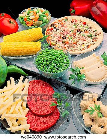Frozen food View Large Photo Image Stock Image - Frozen food. Fotosearch