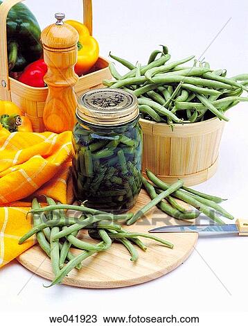 Stock Image - Green beans. Fotosearch