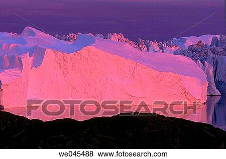 Stock Photo - Iceberg in Ilulissat Icefjord, Jakobshavn glacier, Disko Bay. Greenland. Fotosearch