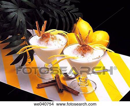 Picture - ? Leche merengada? kind of milk shake. Fotosearch