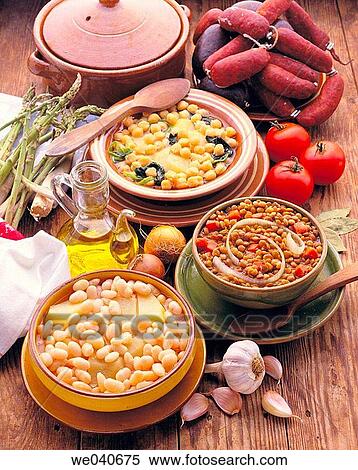 Stock Photography - Legumes stews. Fotosearch